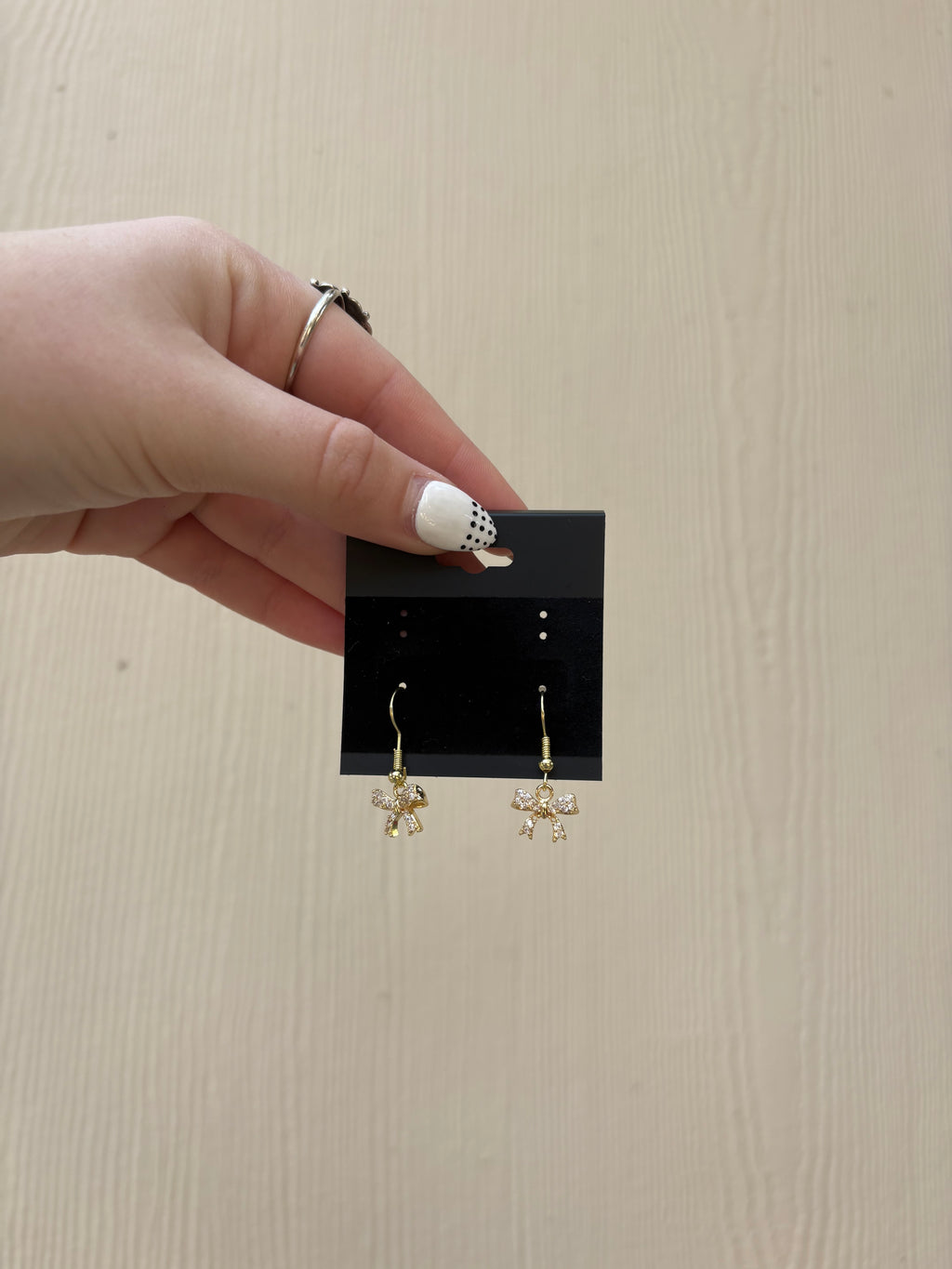 Gold Bow Earrings