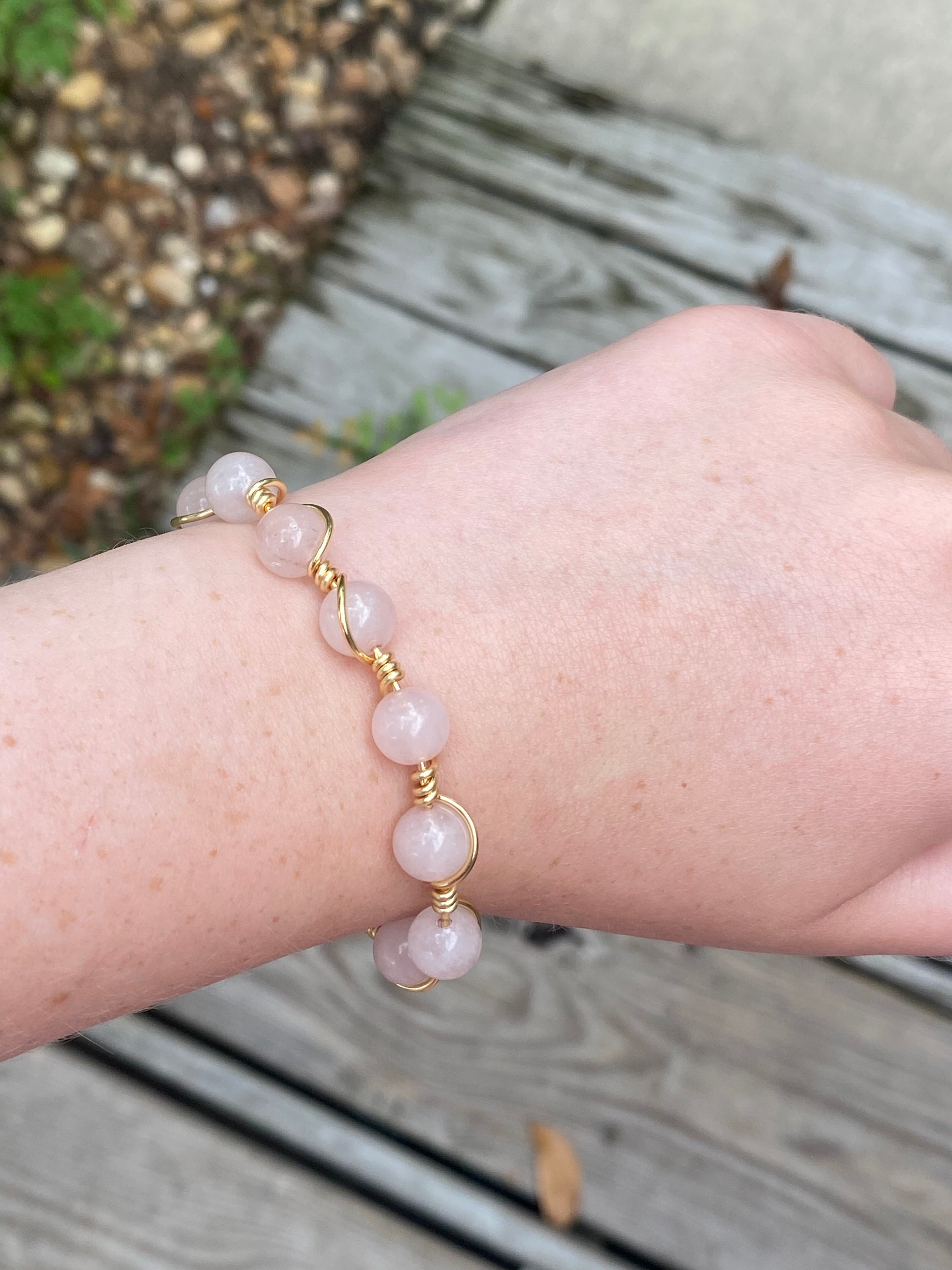 Rose Quartz Bangle