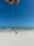 Cowrie Line Necklace