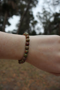 Unakite Beaded Bracelet