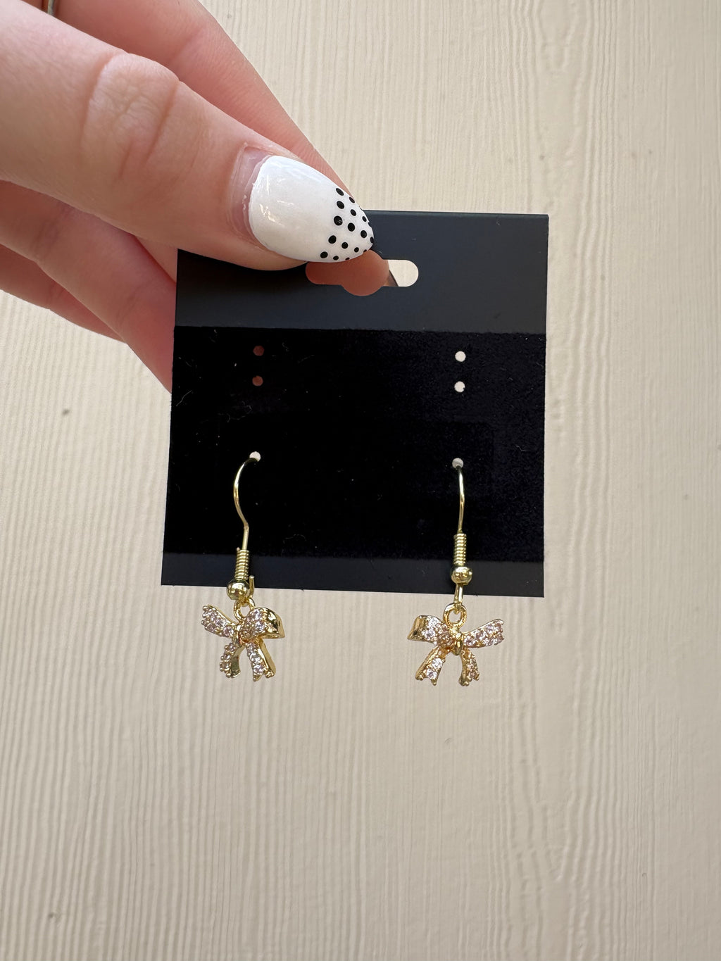 Gold Bow Earrings