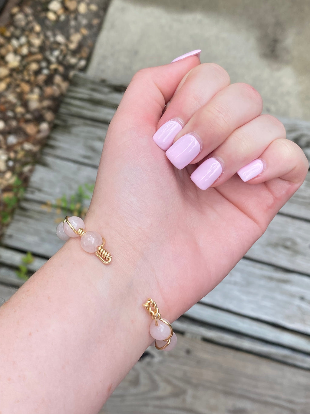 Rose Quartz Bangle